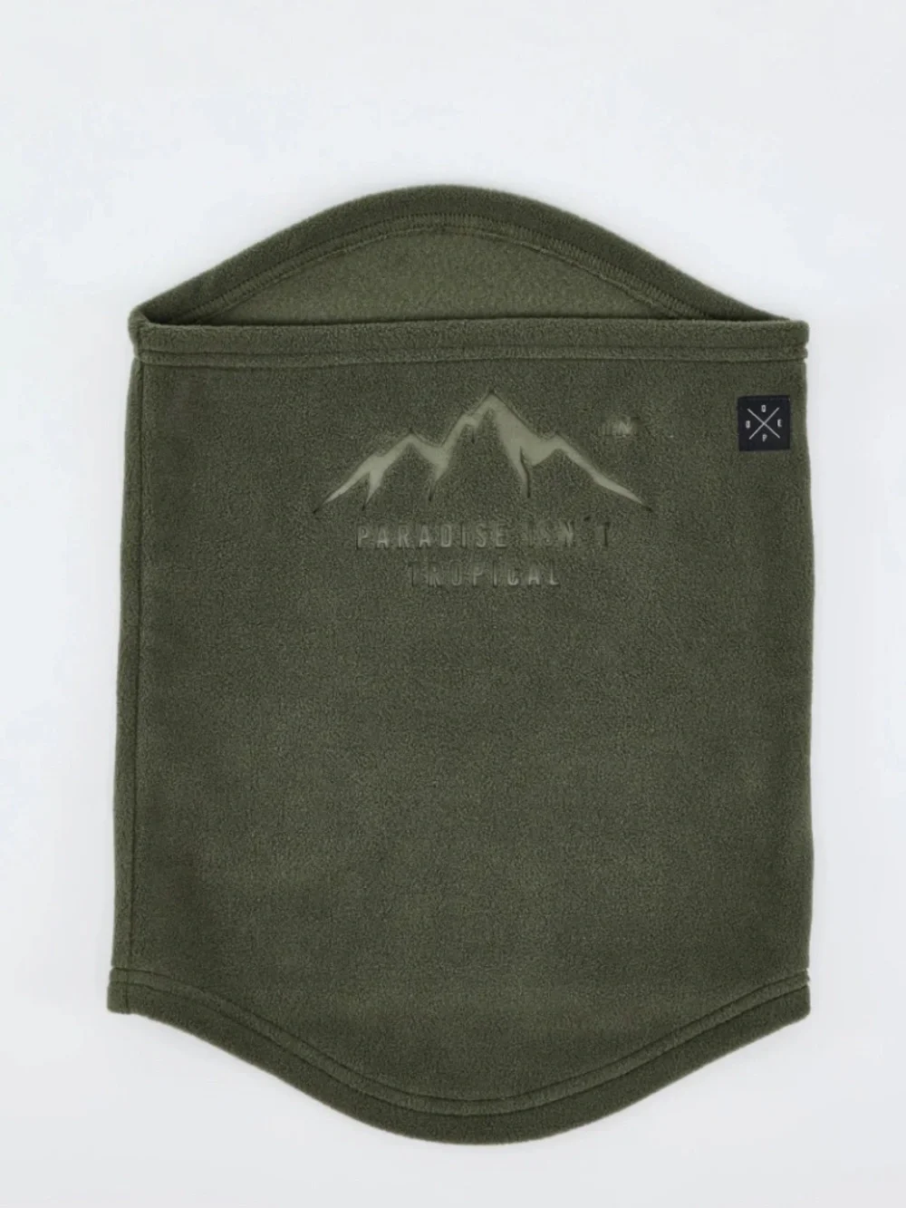 Dope snow cozy tube Facemask Olive Green